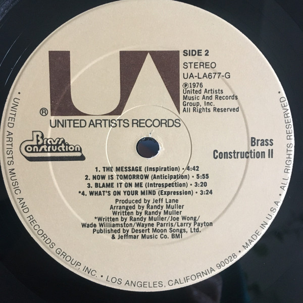 Brass Construction - II - Used Vinyl Record image 4