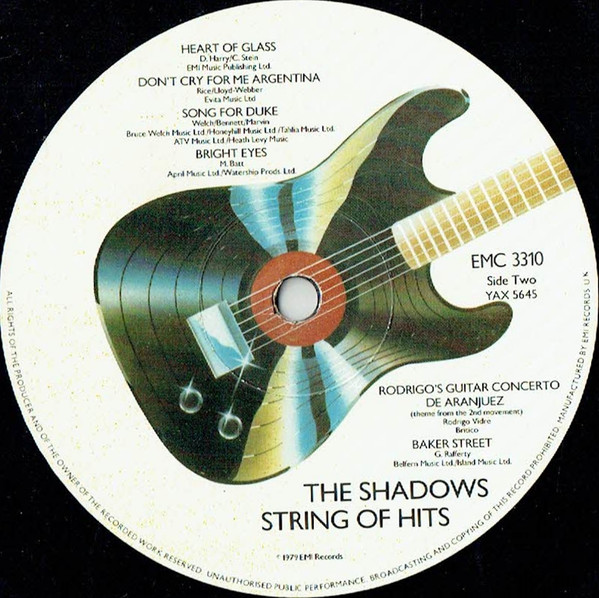 Shadows - String Of Hits - Used Vinyl Record image 4