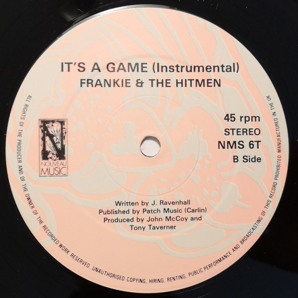 Frankie & The Hitmen - It's A Game - Used Vinyl Record 12" image 4