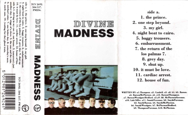 Madness - Divine - Used Cassette image 2