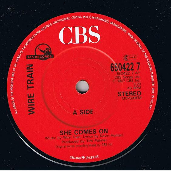 Wire Train - She Comes On / Compassion - Used Vinyl Record 7" image 3