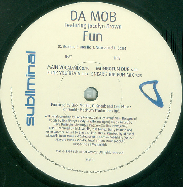 Da Mob - Fun - Used Vinyl Record 12" image 3