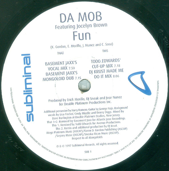 Da Mob - Fun - Used Vinyl Record 12" image 5