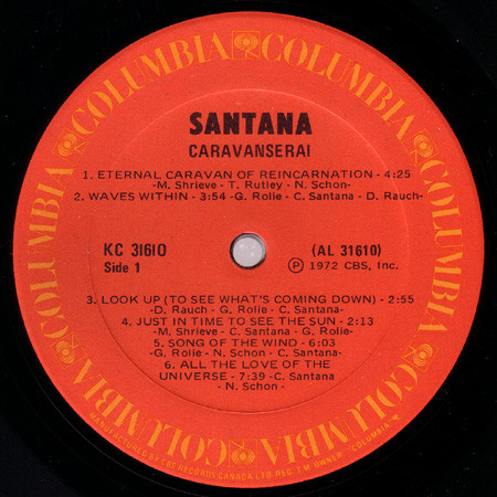 Santana - Caravanserai - Used Vinyl Record image 3