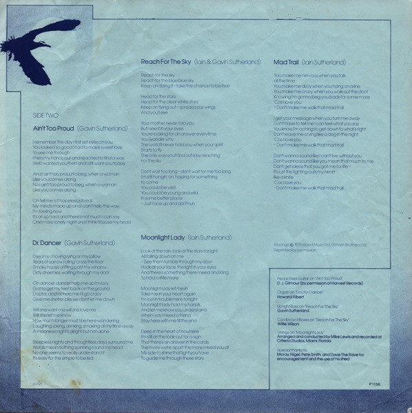 Sutherland Brothers - Reach For The Sky - Used Vinyl Record image 6