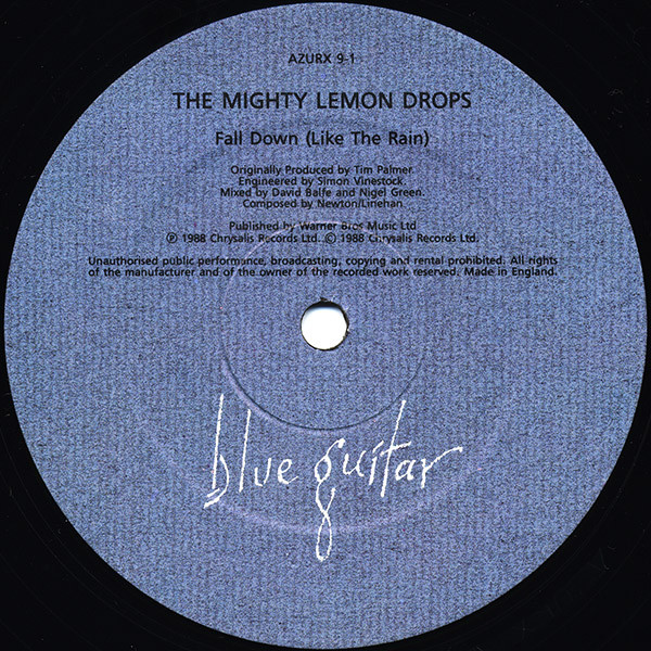 Mighty Lemon Drops - Fall Down (Like The Rain) - Used Vinyl Record 12" image 3