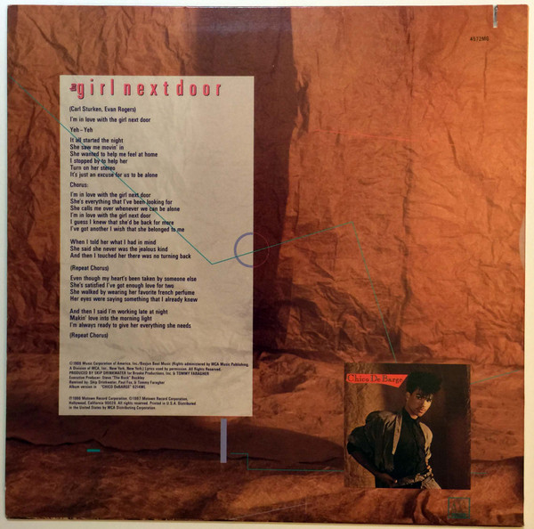 Chico DeBarge - Girl Next Door - Used Vinyl Record 12" image 2