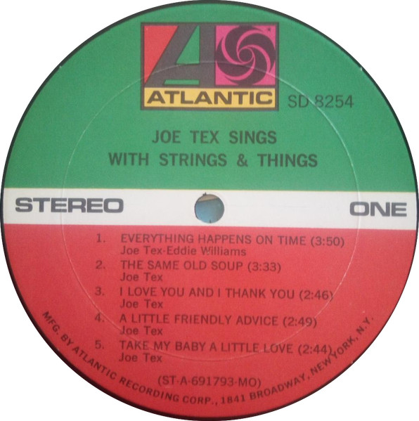 Joe Tex - Sings With Strings & Things - Used Vinyl Record image 2