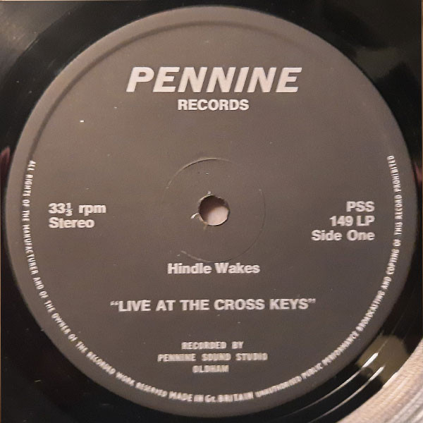 Hindle Wakes - Live At The Cross Keys - Used Vinyl Record image 3