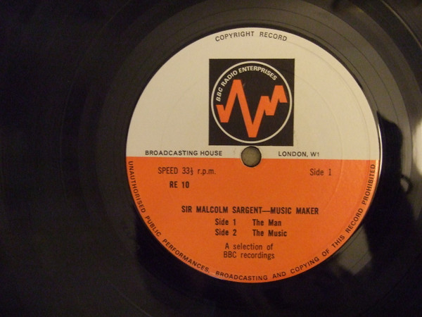 Sir Malcolm Sargent - Music Maker - Used Vinyl Record image 3