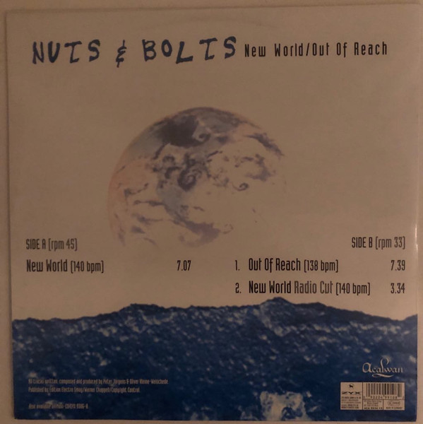 Nuts & Bolts - New World / Out Of Reach - Used Vinyl Record 12" image 2