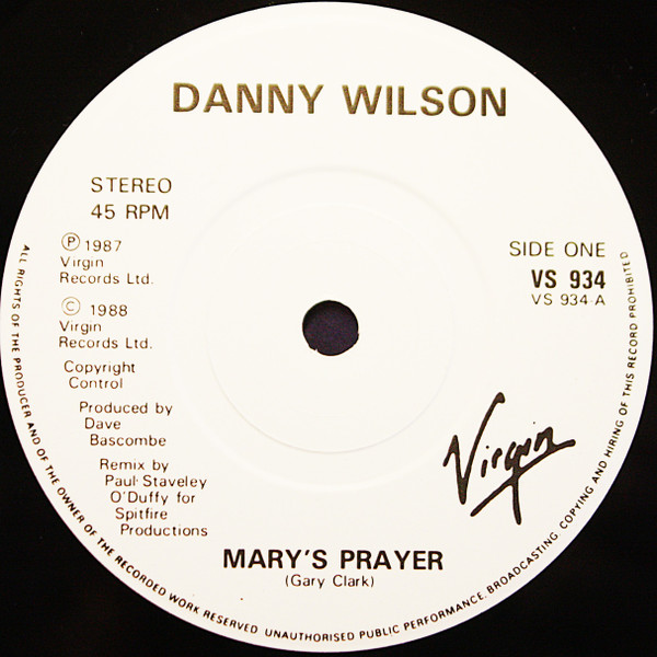 Danny Wilson - Mary's Prayer (Paul Staveley O'Duffy Remix) / Monkey's image 3