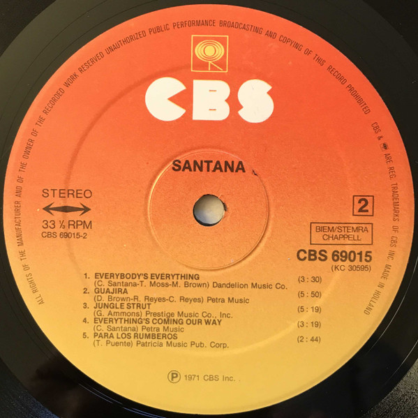 Santana - 3 - Used Vinyl Record image 5