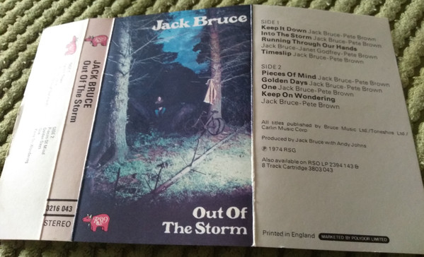 Jack Bruce - Out Of The Storm - Used Cassette image 2
