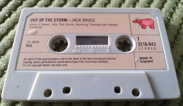 Jack Bruce - Out Of The Storm - Used Cassette image 5