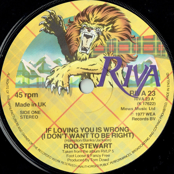 Rod Stewart - (If Loving You Is Wrong) I Don't Want To Be Right - Use image 3