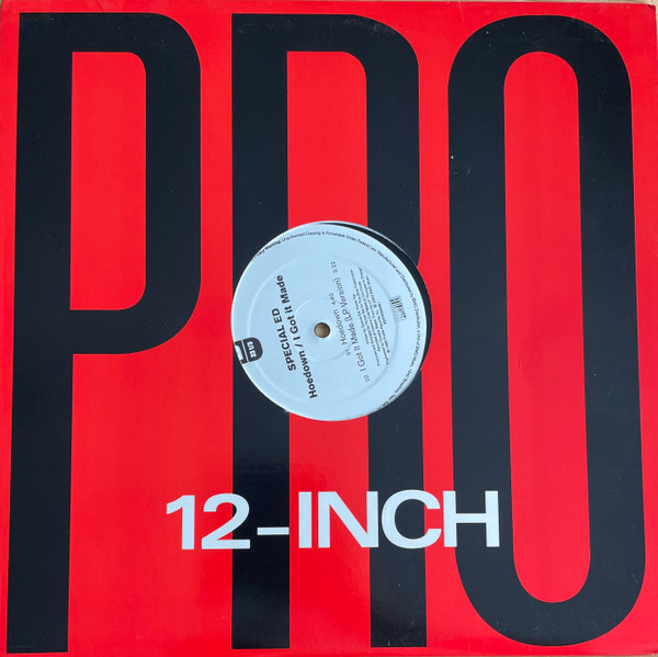 Special Ed - I Got It Made / Hoedown - Used Vinyl Record 12" image 3