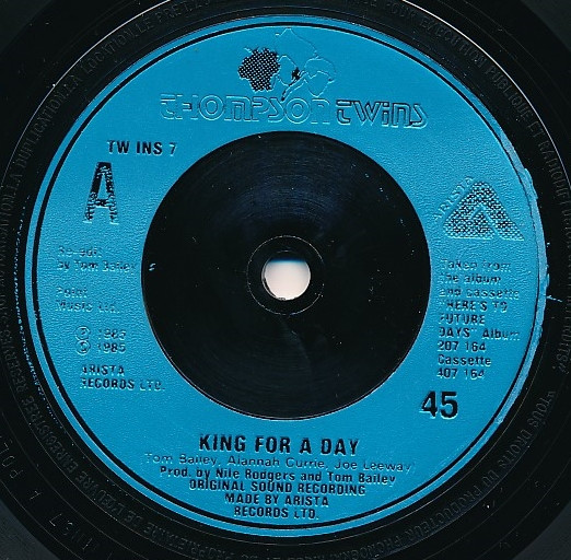 Thompson Twins - King For A Day - Used Vinyl Record 7" image 3