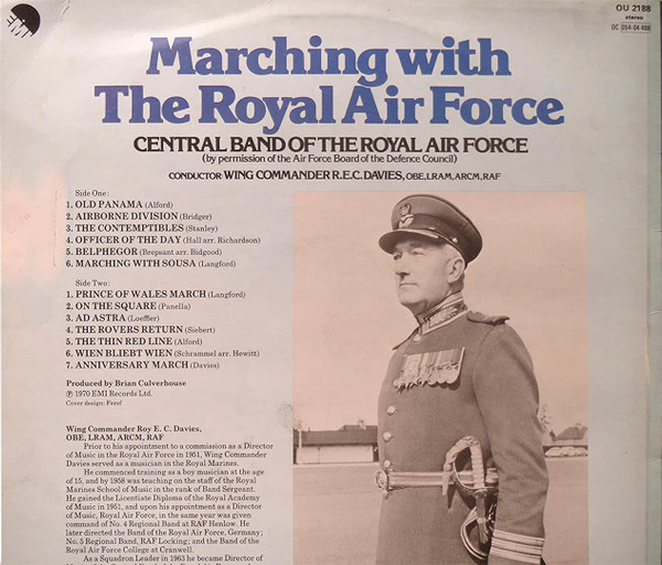 Central Band Of The - Marching With The Royal Air Force - Used Vinyl image 2