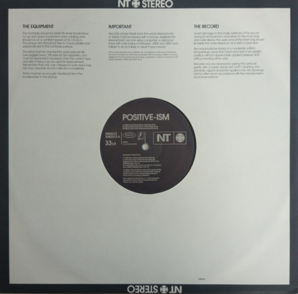 NT - Positive-ism - Used Vinyl Record 12" image 3