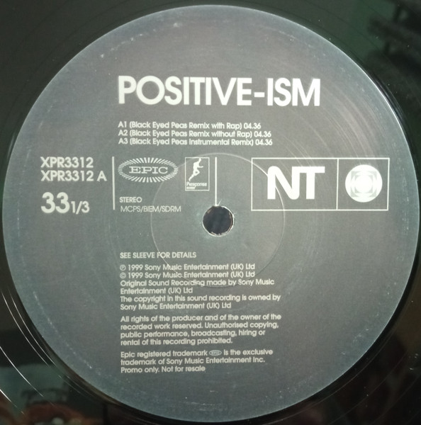 NT - Positive-ism - Used Vinyl Record 12" image 5