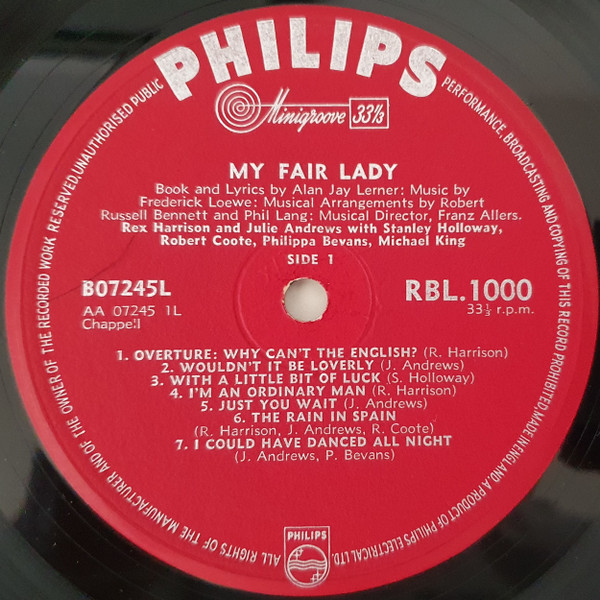 Rex Harrison - My Fair Lady - Used Vinyl Record image 3