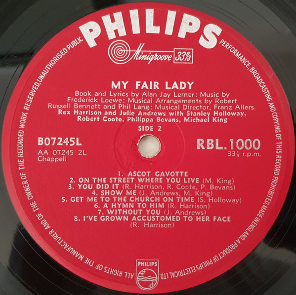 Rex Harrison - My Fair Lady - Used Vinyl Record image 4