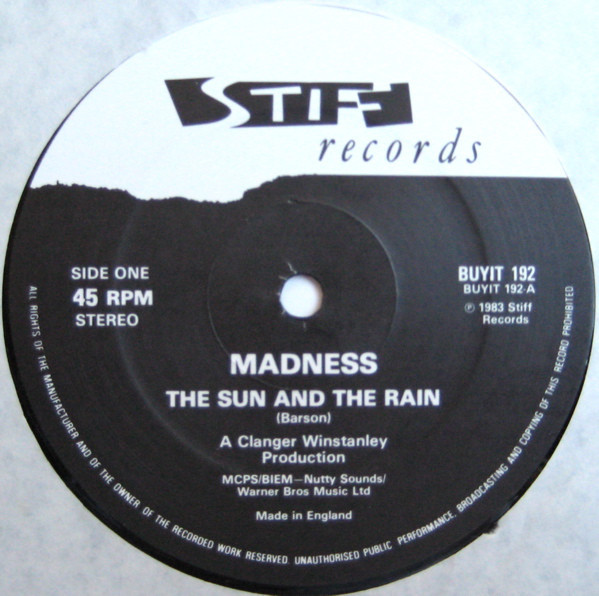 Madness - Sun And The Rain - Used Vinyl Record 12" image 3