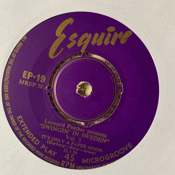 Ake Persson - Swingin' In Sweden Vol 3 - Used Vinyl Record 7" image 3