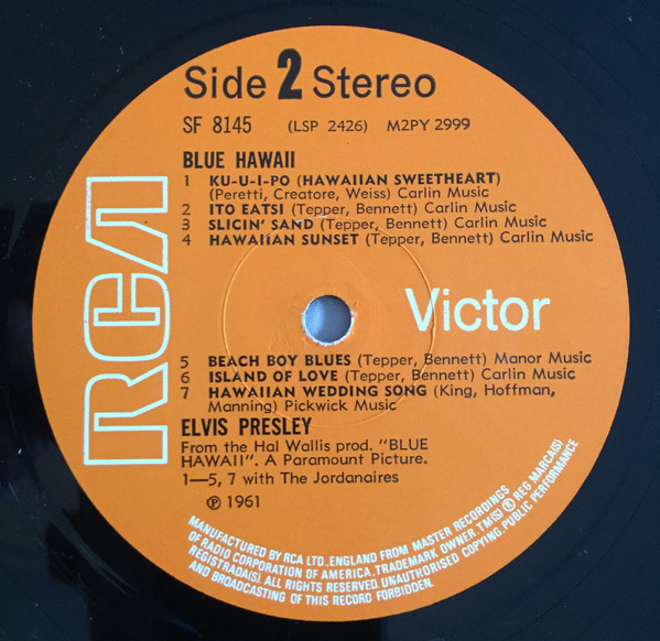 Elvis Presley - Blue Hawaii - Used Vinyl Record image 4