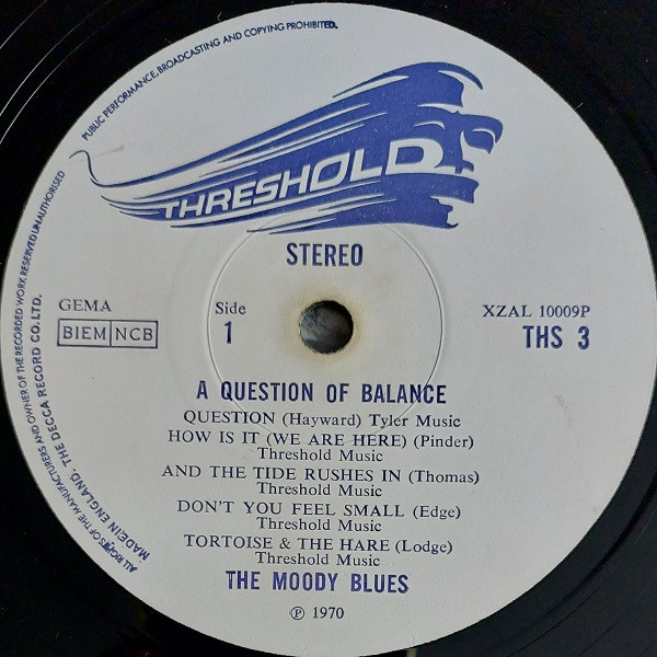 Moody Blues - A Question Of Balance - Used Vinyl Record image 5