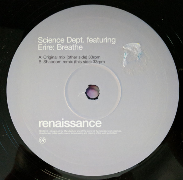 Science Department - Breathe - Used Vinyl Record 12" image 2