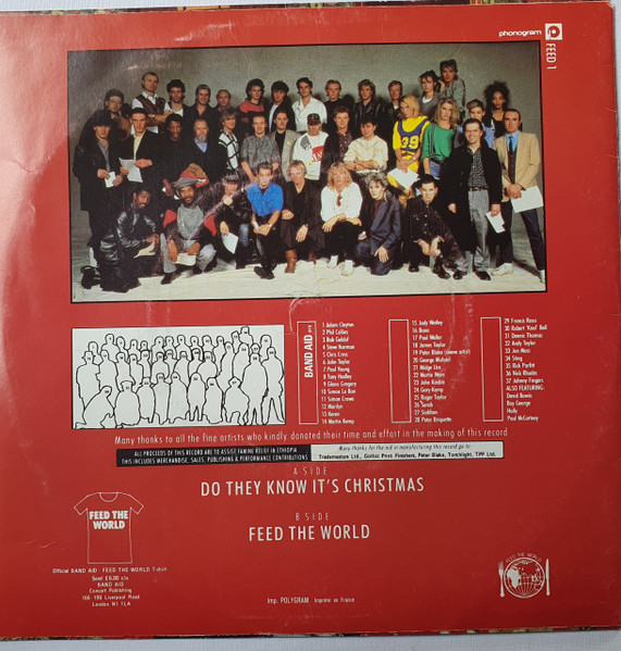 Band Aid - Do They Know It's Christmas? - Used Vinyl Record 7" image 2