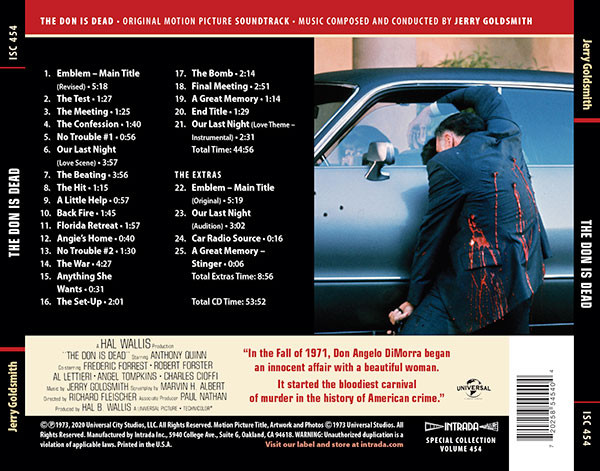 Jerry Goldsmith - Don Is Dead - Used CD image 2