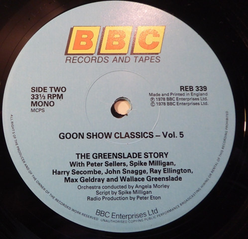 Goons - Goon Show Classics Vol. 5 - Used Vinyl Record image 4
