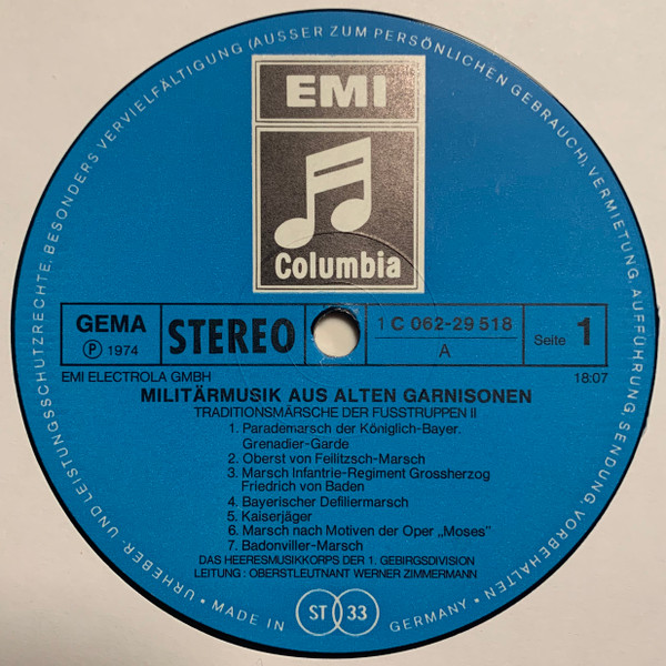 Gebirgsmusikkorps Ga - Traditionsmarsche Der Fußtruppen 2 (Militarm image 4