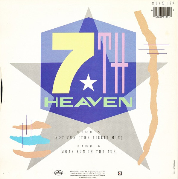 7th Heaven - Hot Fun - Used Vinyl Record 12" image 2