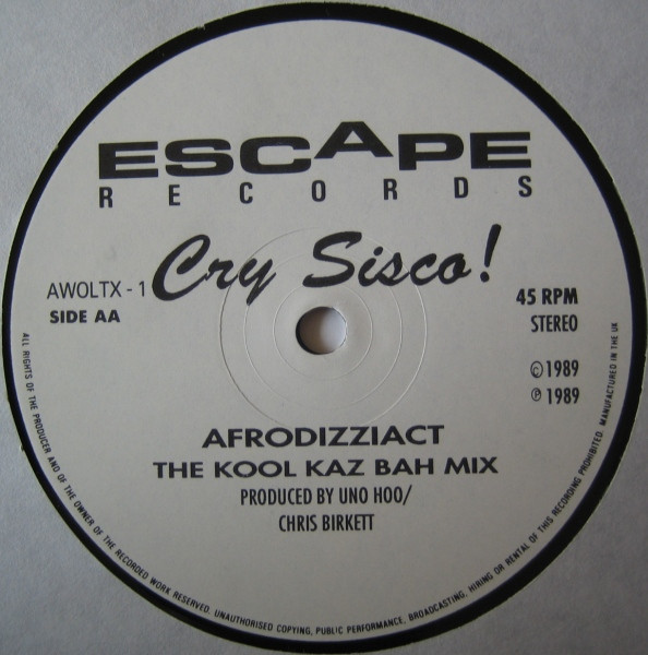 Cry Sisco! - Afro Dizzi Act (Paul Oakenfold's Raid Mix) - Used Vinyl image 4
