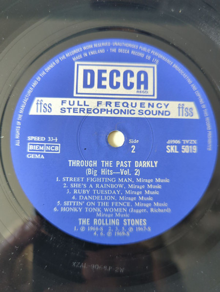 Rolling Stones - Through The Past, Darkly (Big Hits Vol. 2) - Used Vi image 3