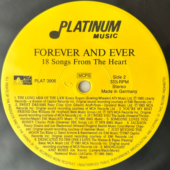 Various - Forever And Ever - Used Vinyl Record image 4