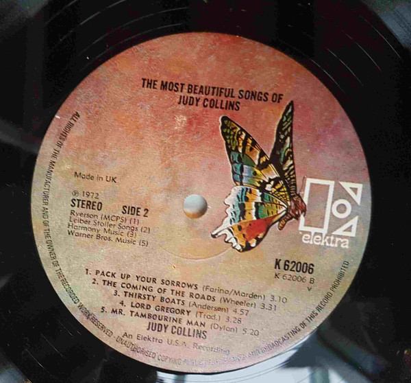 Judy Collins - Most Beautiful Songs Of - Used Vinyl Record image 7