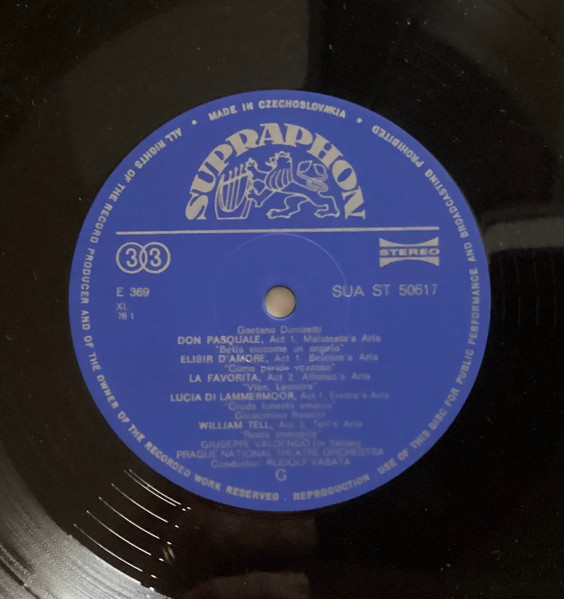 Gaetano Donizetti - Italian Arias - Used Vinyl Record image 3