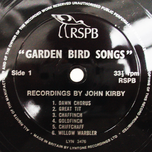 John Kirby - Garden Bird Songs - Used Vinyl Record Flexi-disc image 3