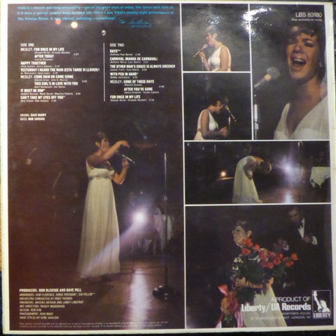 Vikki Carr - For Once In My Life - Used Vinyl Record image 2