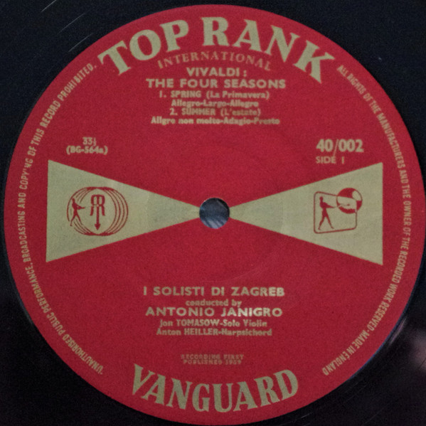 Antonio Vivaldi - Four Seasons - Used Vinyl Record image 3