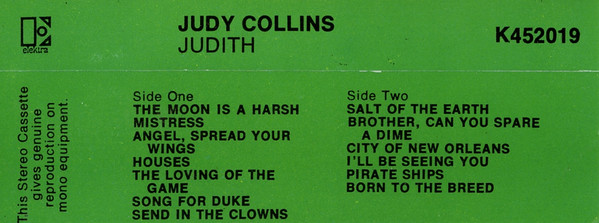 Judy Collins - Judith - Used Cassette image 2