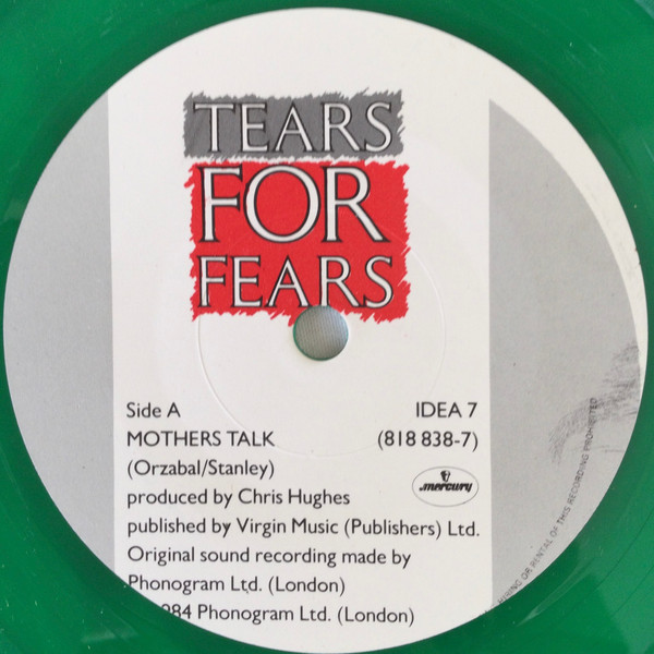Tears For Fears - Mothers Talk - Used Vinyl Record 7" image 4