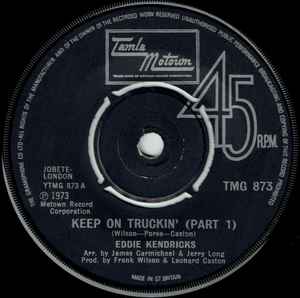 Eddie Kendricks - Keep On Truckin' - Used Vinyl Record 7 image 1