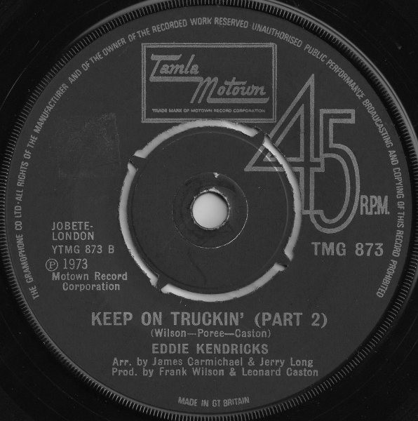 Eddie Kendricks - Keep On Truckin' - Used Vinyl Record 7 image 2