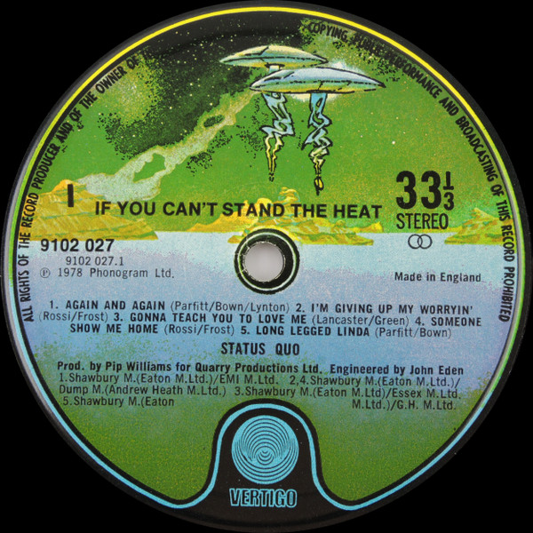Status Quo - If You Can't Stand The Heat... - Used Vinyl Record image 4